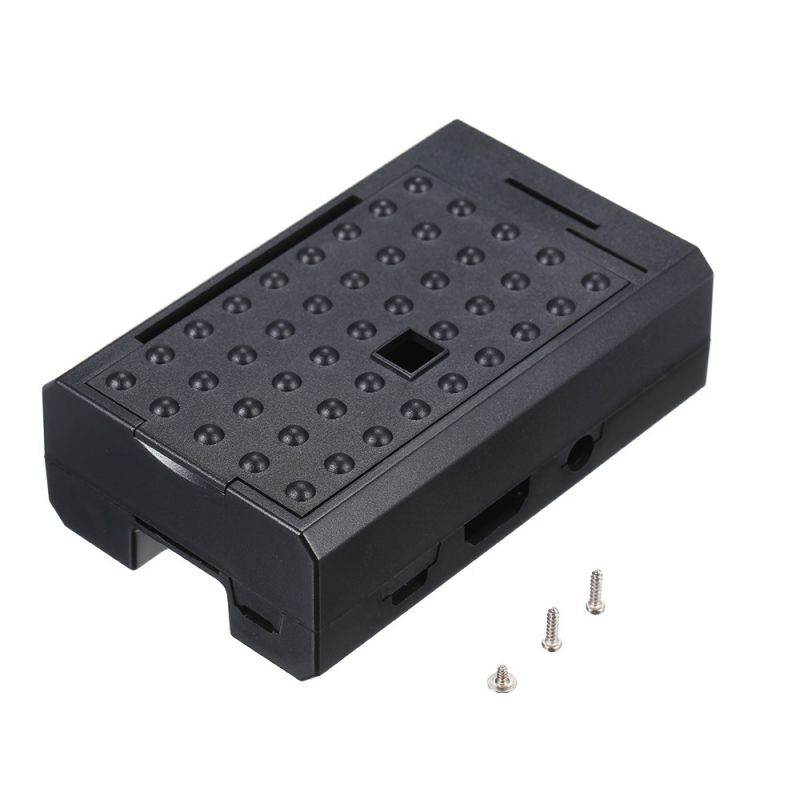 ABS Protective Case Shell Enclosure Cover Box Camera Frame for Raspberry Pi 3/2 Model B+ Plus Black