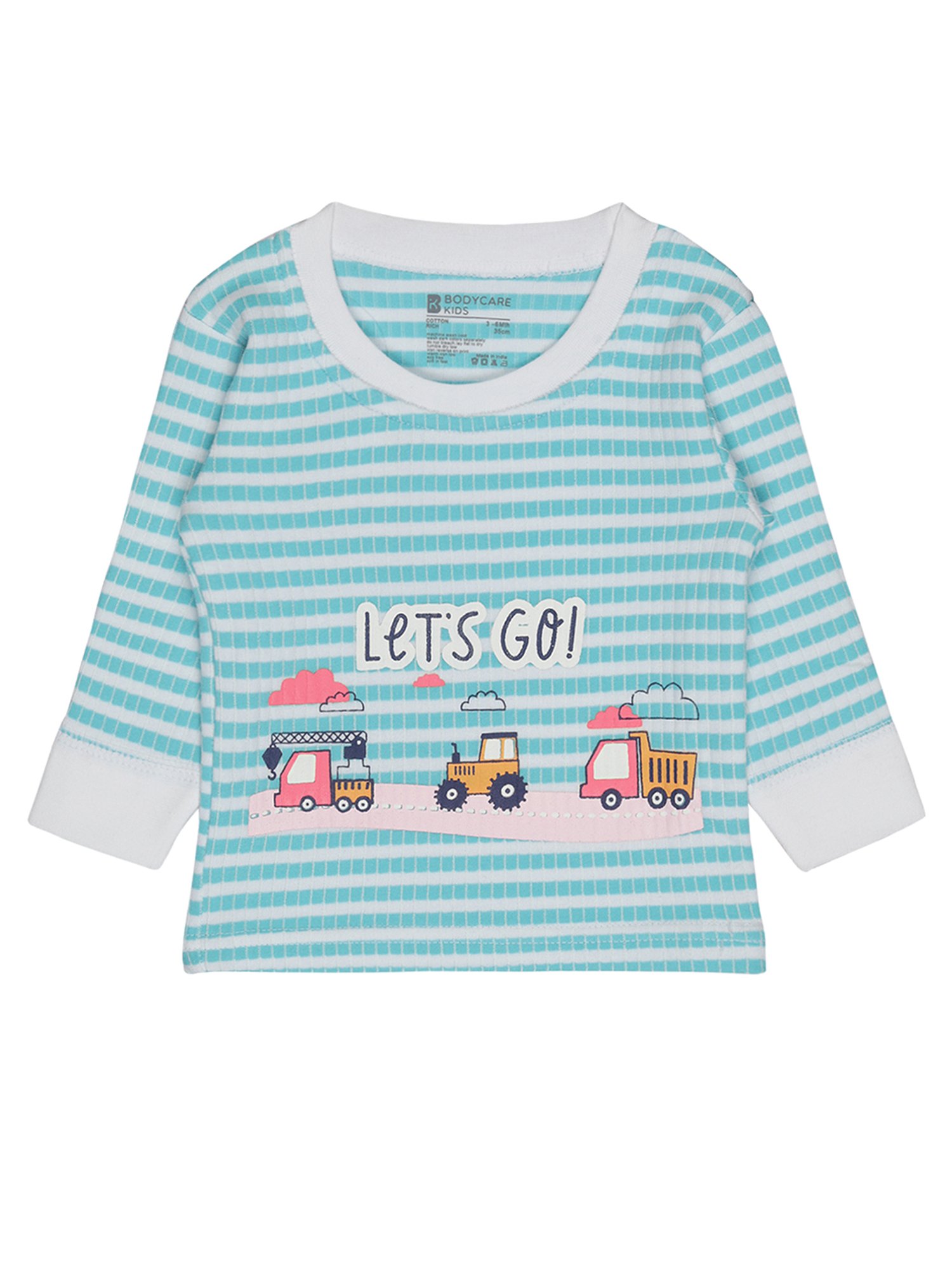 Bodycare Kids Assorted Striped Full Sleeves T-Shirt with Pants