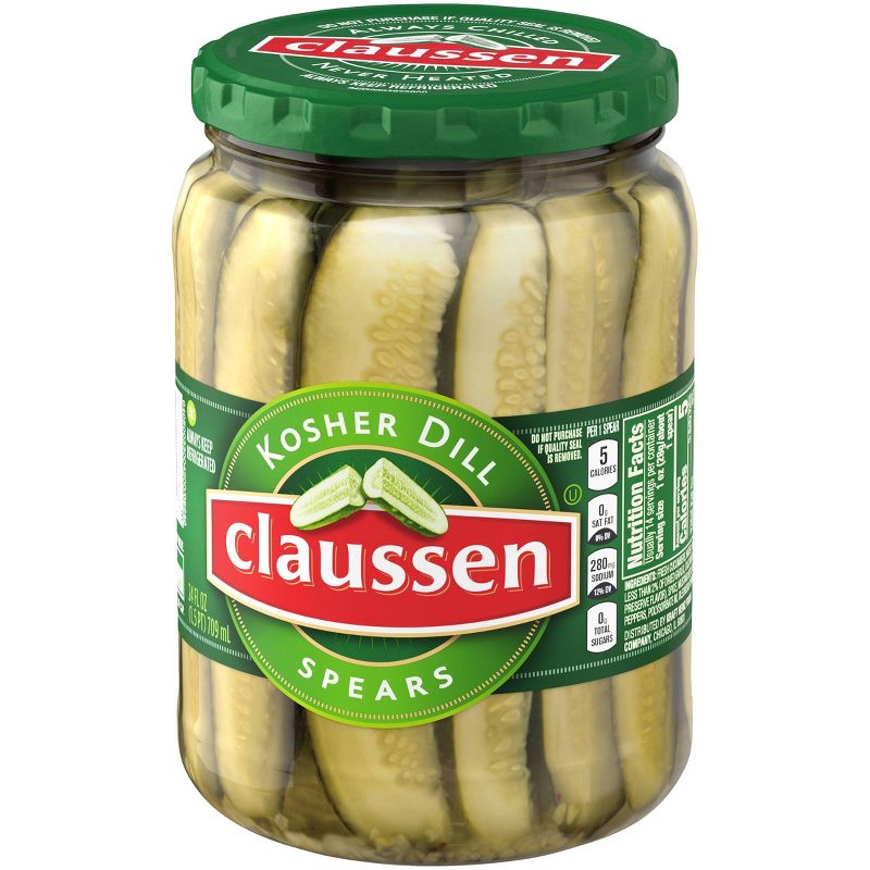 Claussen Dill Pickle Spears - 24 fl oz
