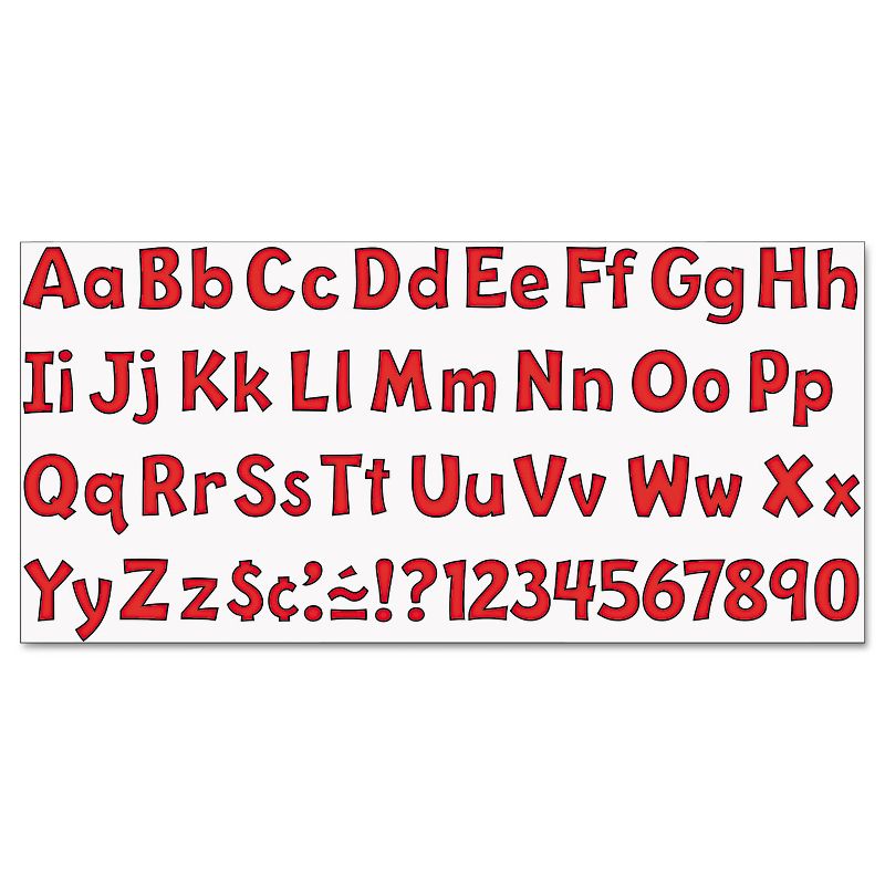 Trend Ready Letters Playful Combo Set Red 4"h 216/Set T79742