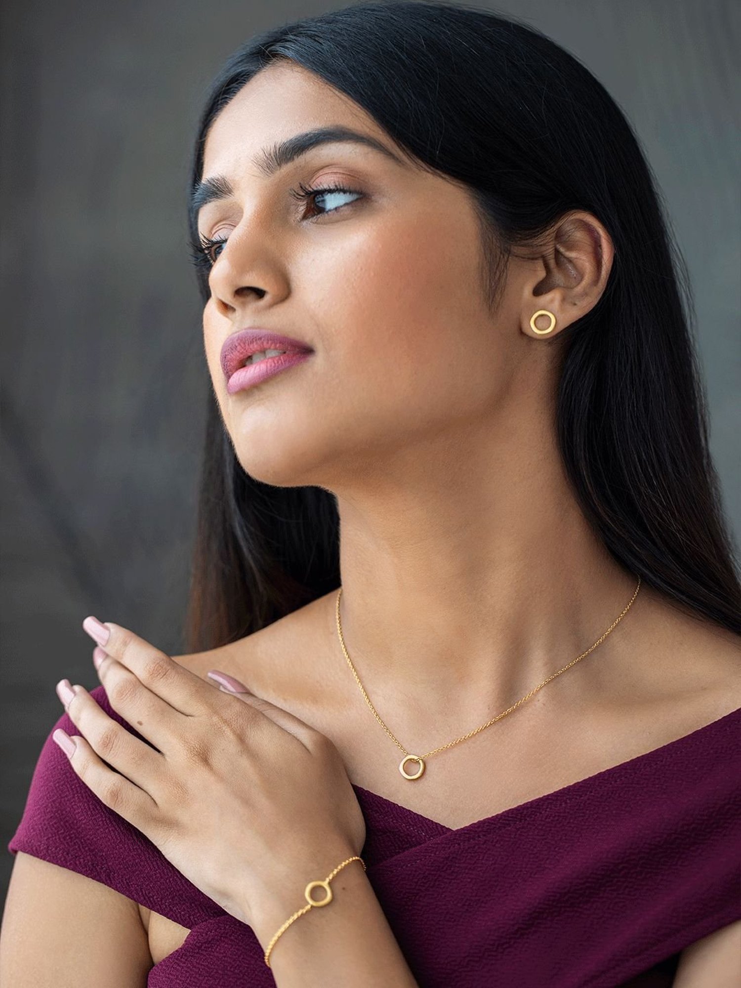 Ornate Jewels 92.5 Sterling Silver Red Ruby Necklace for Women