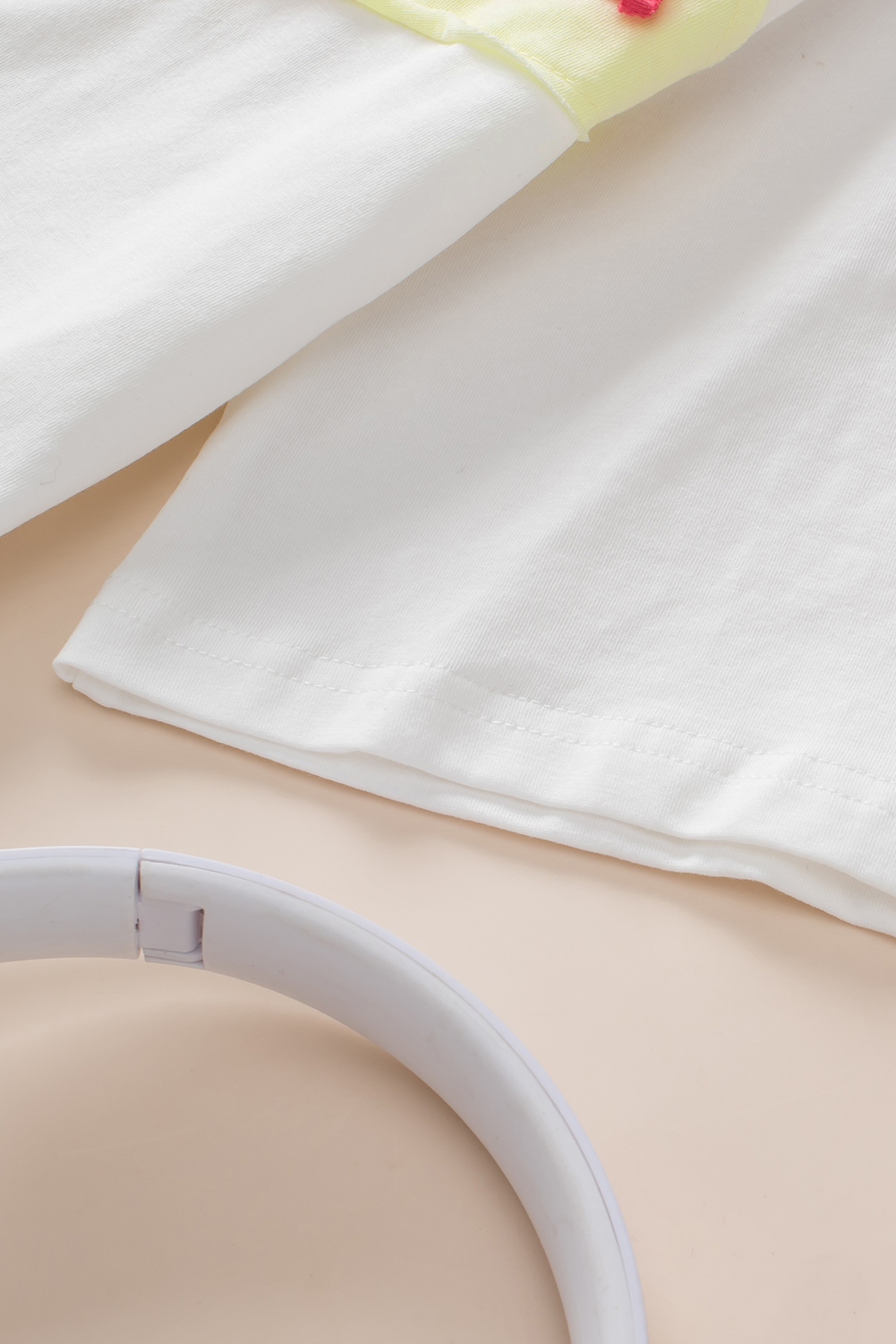 White Tie-dye Print Oversized Boyfriend T Shirt