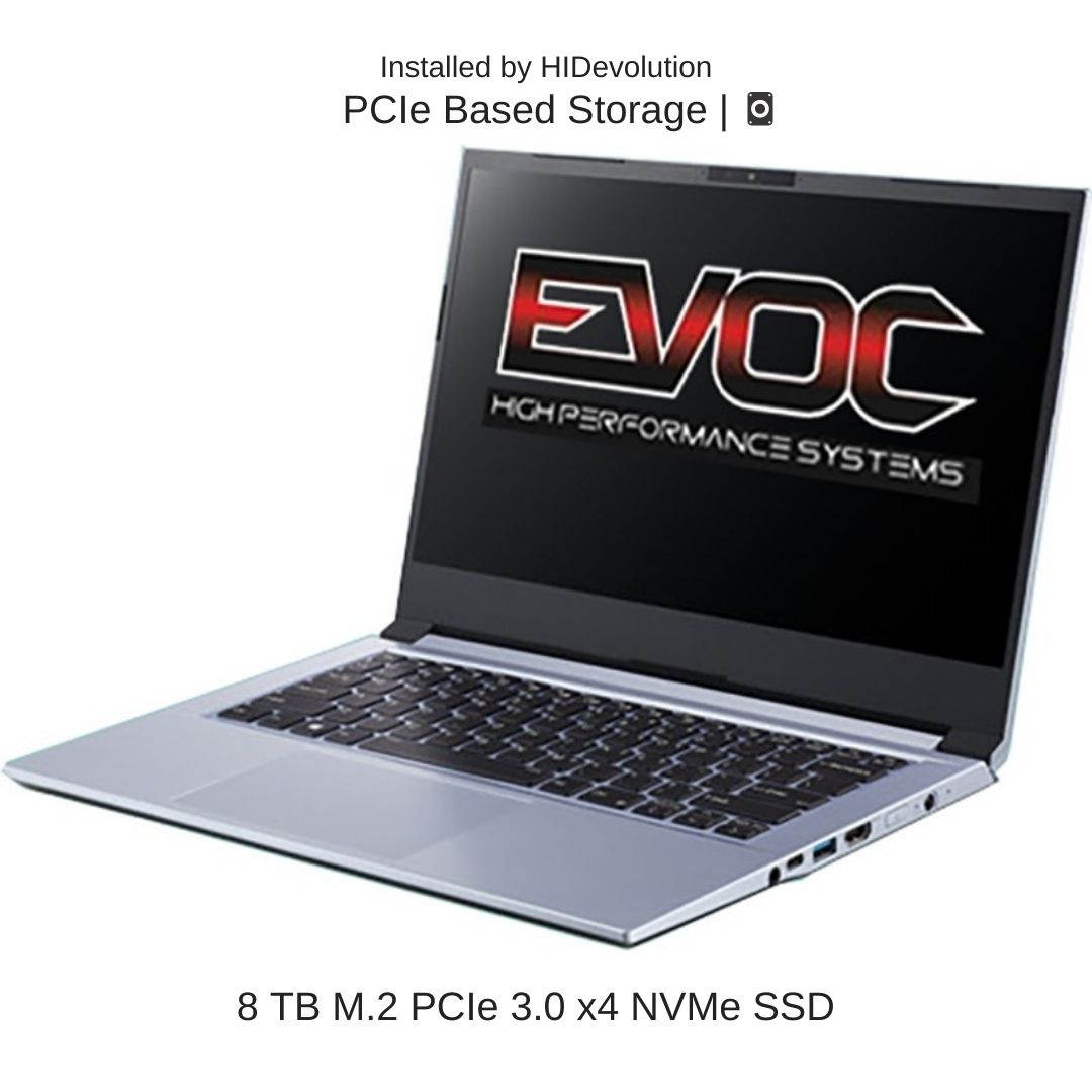 EVOC High Performance Systems NV412 (NV41MZ) 14" FHD, 2.4 GHz i7-1165G7, Intel Iris Xe, 64 GB 3200MHz RAM, 2 TB PCIe SSD