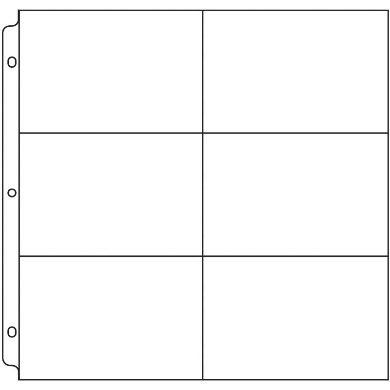 We R Ring Photo Sleeves 12"X12" 50/Pkg-(6) 4"X6" Pockets