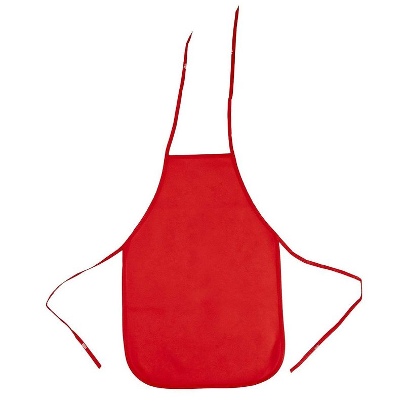 Juvale 24 Piece Kids Aprons for Crafts and Kitchen Supplies, 6 Colors (13 x 19 in)