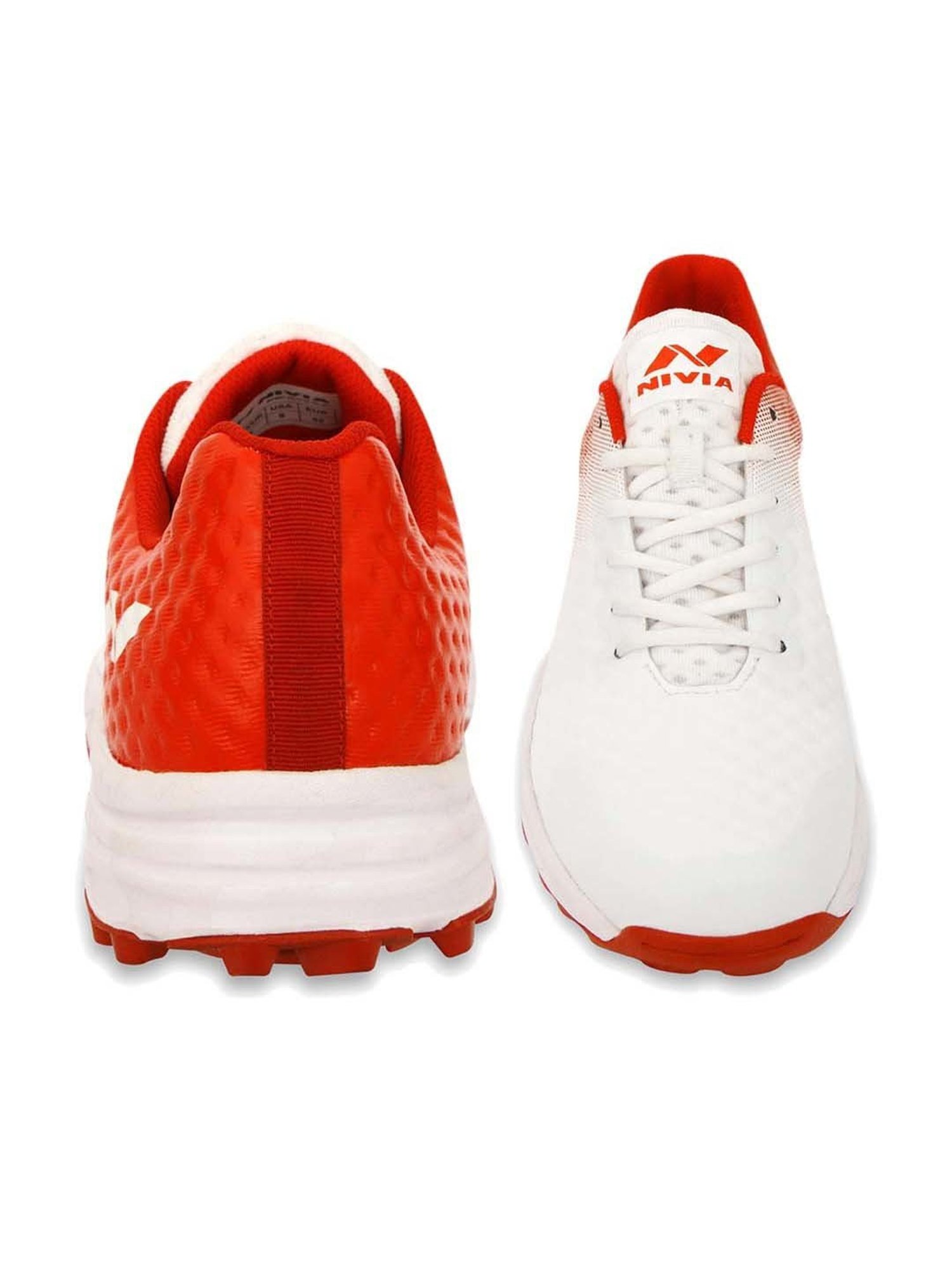 Nivia Men's Cric-1000 White Cricket Shoes