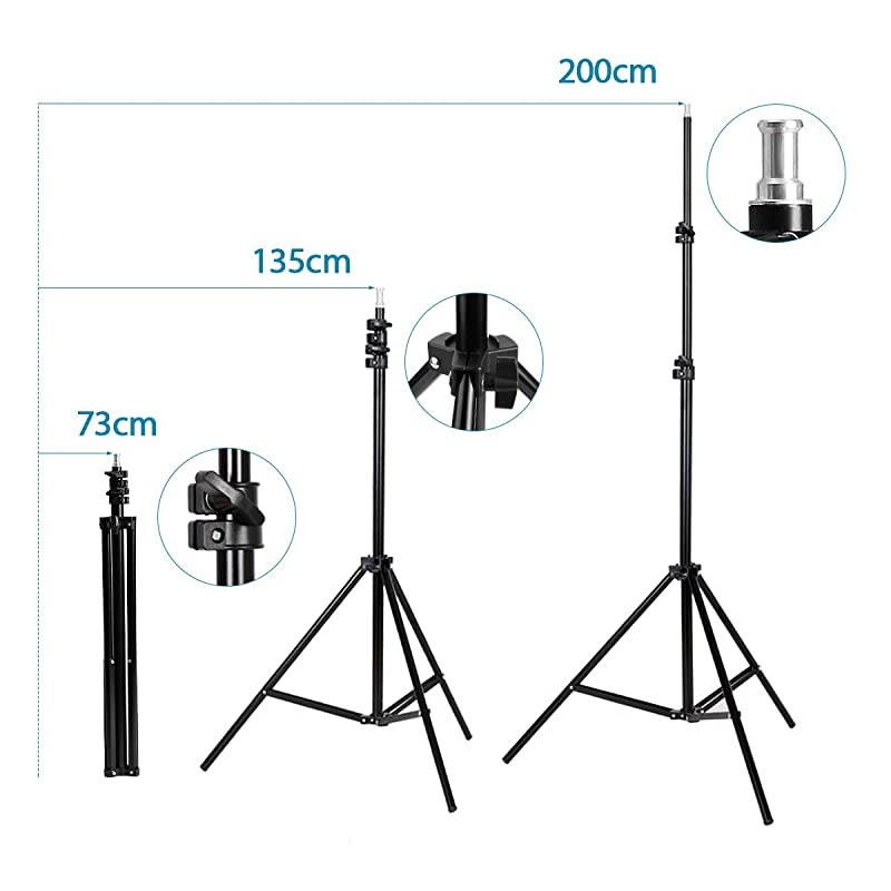 Studio Photography Softbox LED Light Kit Including 20X28 Inches Softboxes 45W BiColor Temperature 2700K5500K Dimmable LED Lights 2 Meters Light Stands Carry Bag