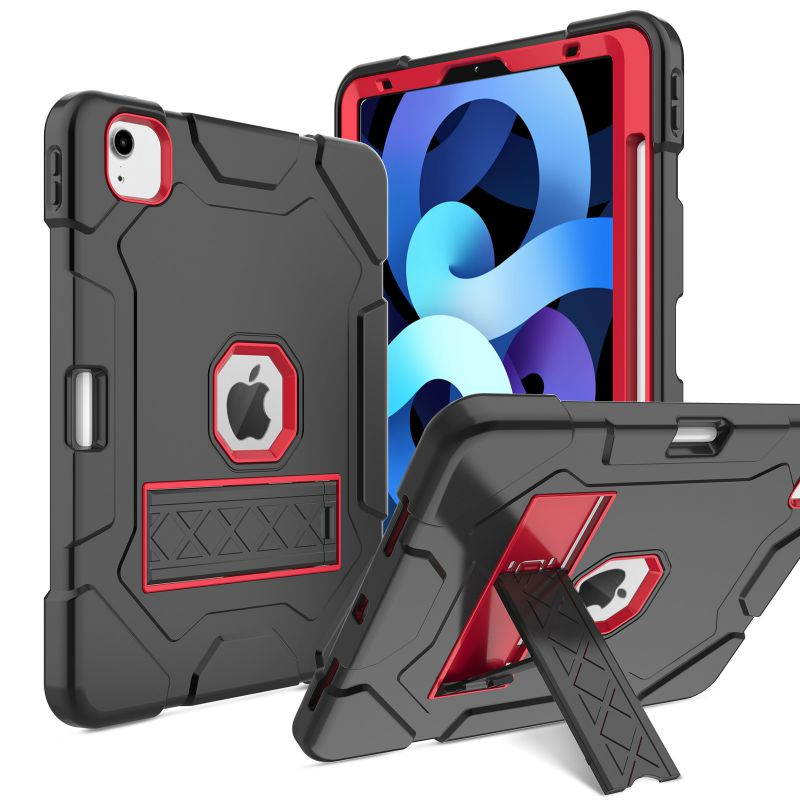 Donwell For iPad Air 4th Gen 10.9 inch 2020,For Apple iPad Air (2020)/Apple iPad Air (4th Generation) /Apple iPad Air 10.9'' 2020 Shockproof TPU Pencil Holder Kickstand Case Cover