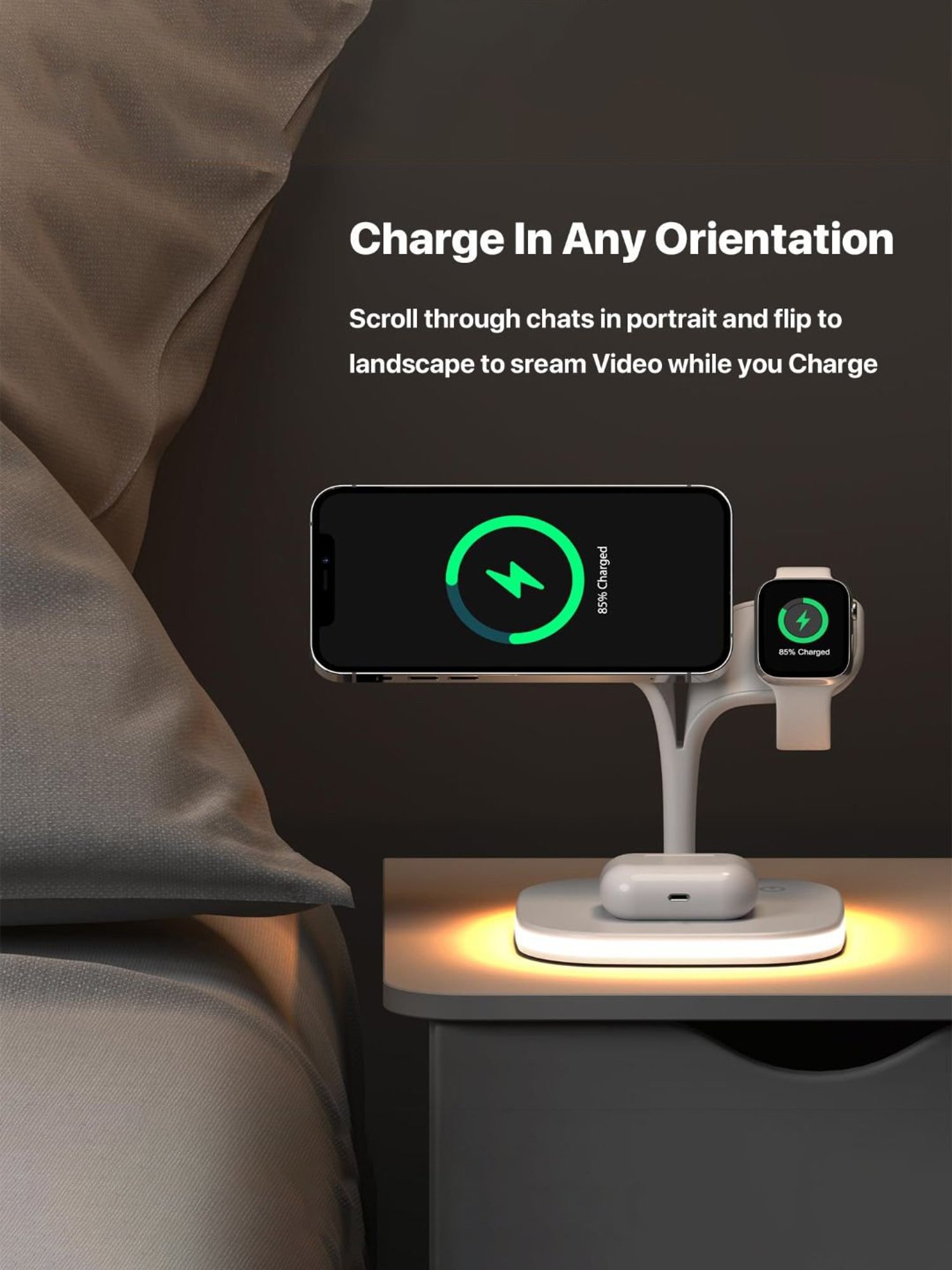 UNIGEN MAGTEC 500 23W 5 in 1 Mag-Safe Charging Station with QC 18W Adapter (White)