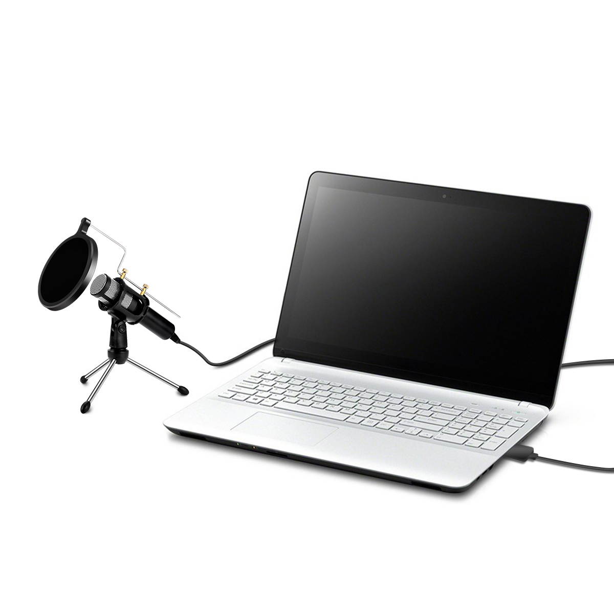 Professional Condenser Microphone USB Home Studio Podcast Recording PC Laptop