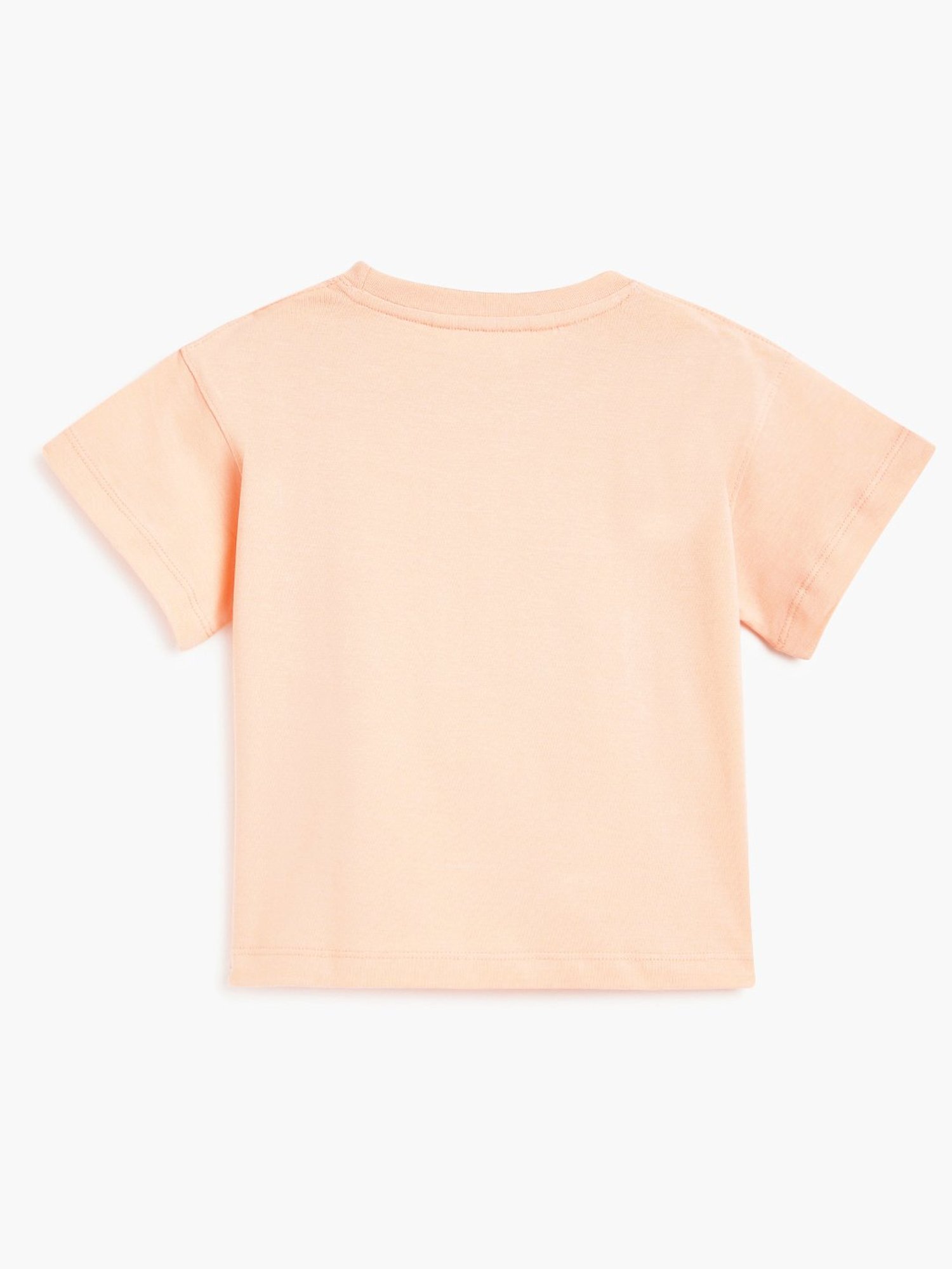 Campana Kids Peach Printed T-Shirt