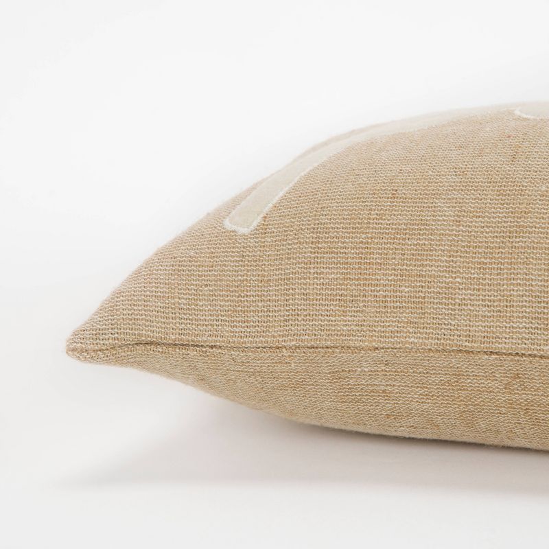 Peace World Throw Pillow Beige - Rizzy Home