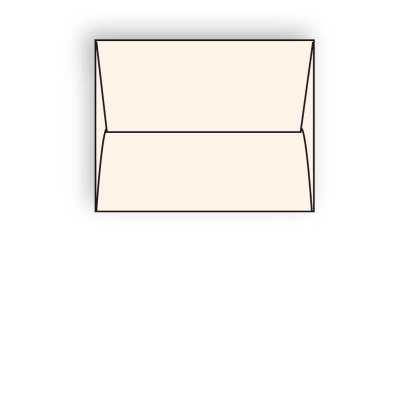 #A-7 Announcement Envelopes, 5-1/4" x 7-1/4", 24#, Recycled, Creme, Acid Free, Square Flaps Down (Box of 500)
