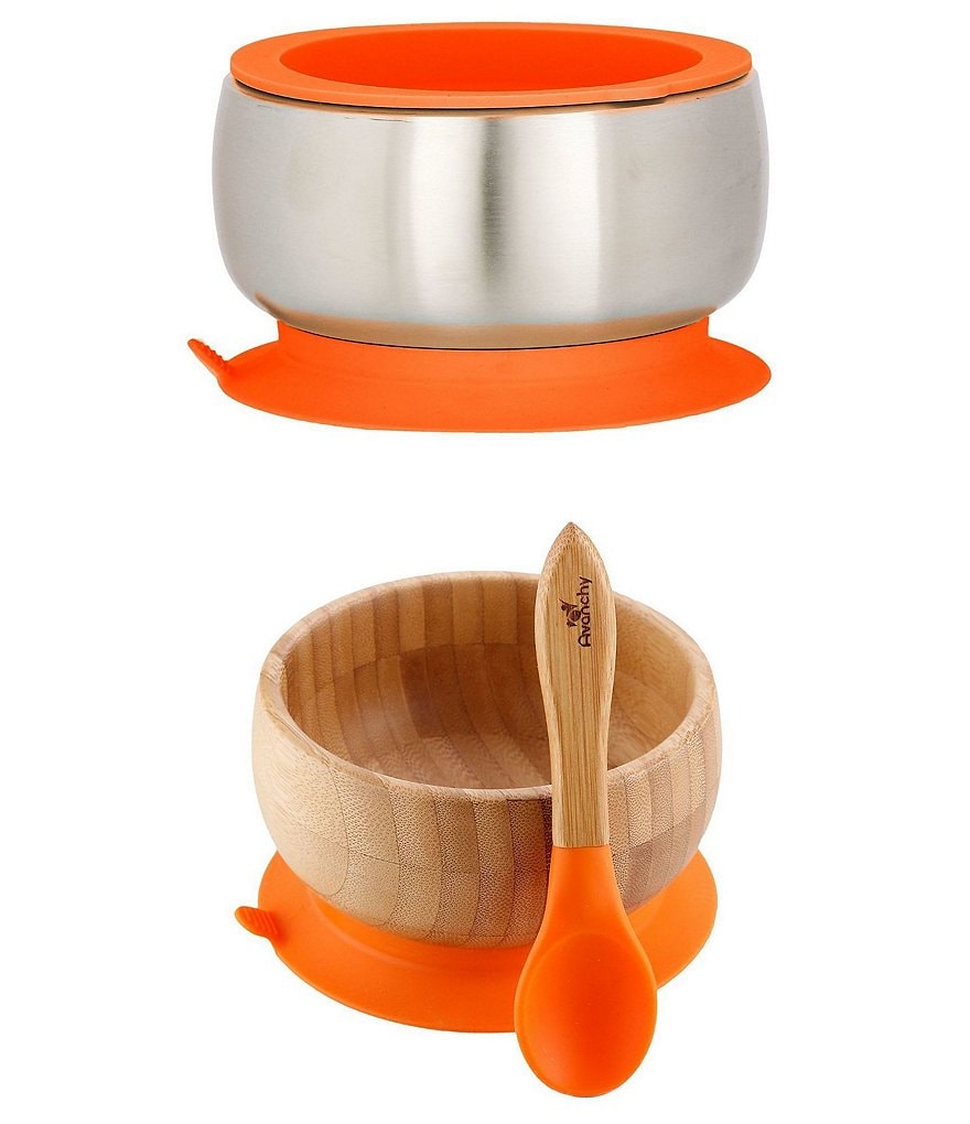 Avanchy Baby/Toddler Sustainable Essentials Bowl/Spoon Feeding Set