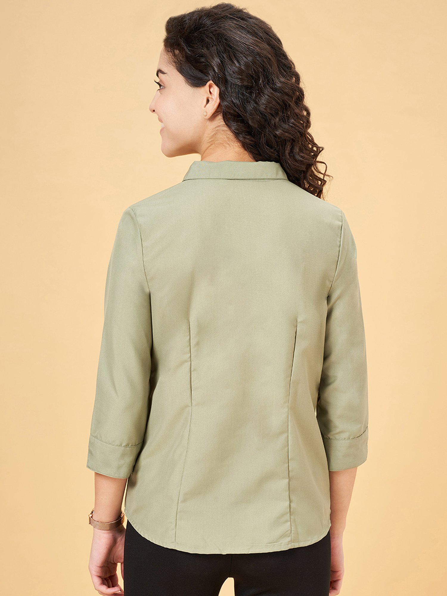 Van Heusen Maroon Plain Formal Shirt