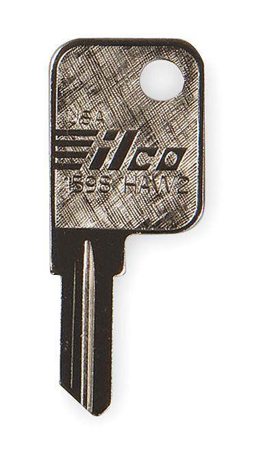 KABA ILCO 1598-HAW2 Key Blank,Brass,Hayworth Lock,PK10