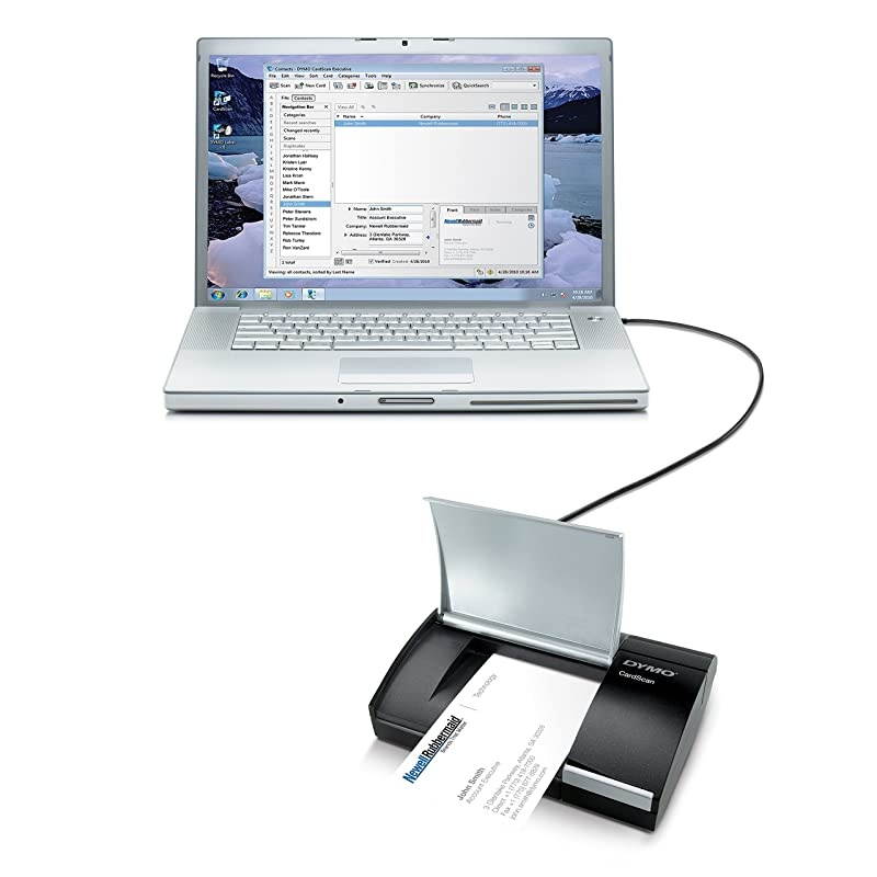 1760685 CardScan Personal Card ScannerBlackSilver