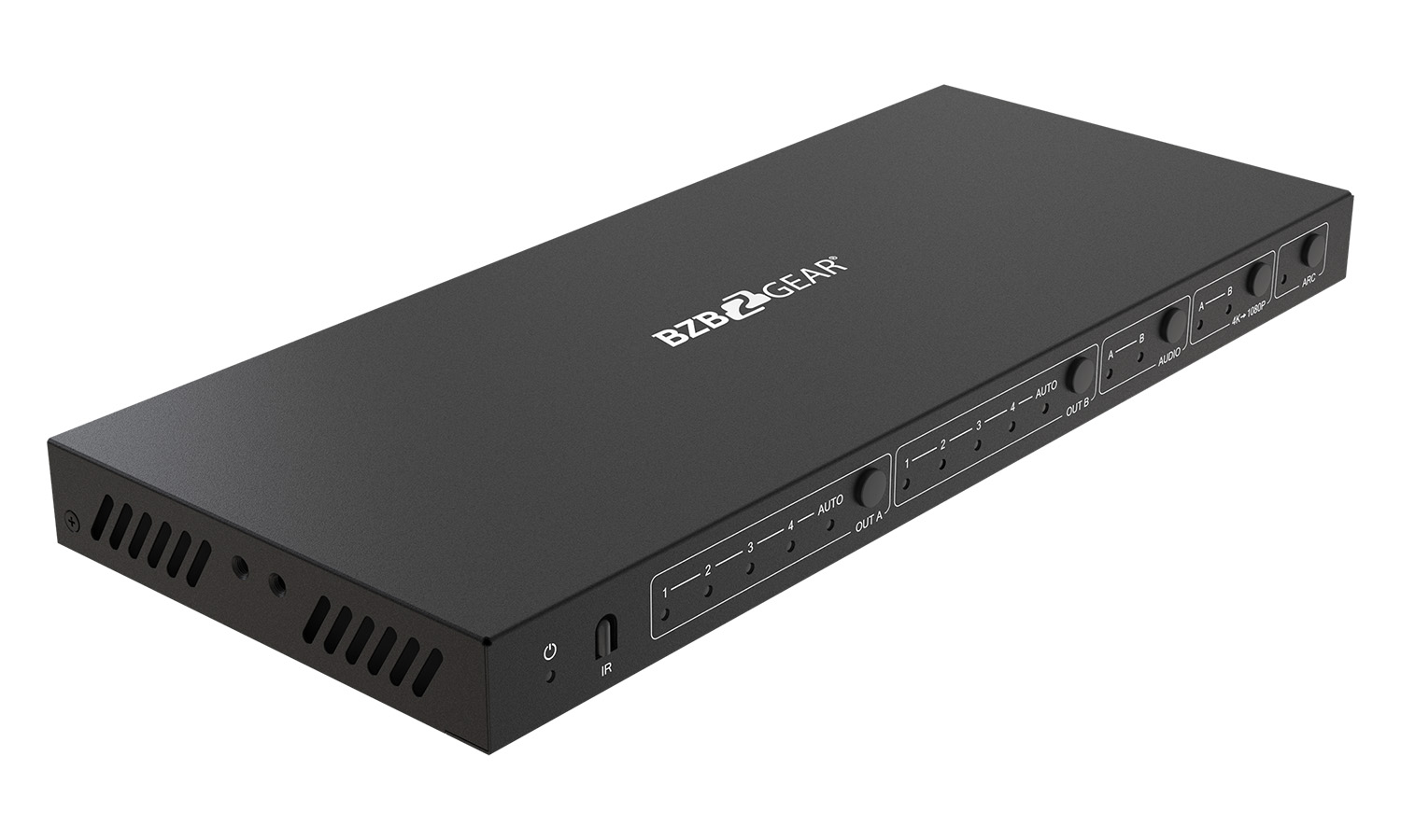 BZBGEAR 4X2 HDMI 4K 60Hz 18Gbps Matrix Switcher with Audio/Downscaling Support