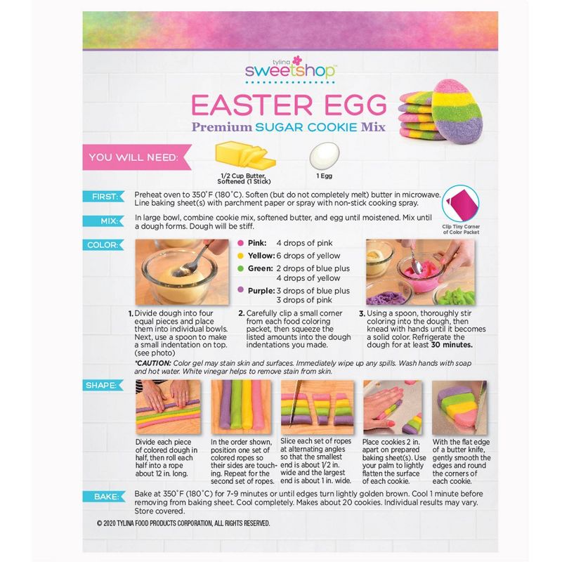 Tylina Sweetshop Easter Egg Sugar Cookie Mix - 17.5oz