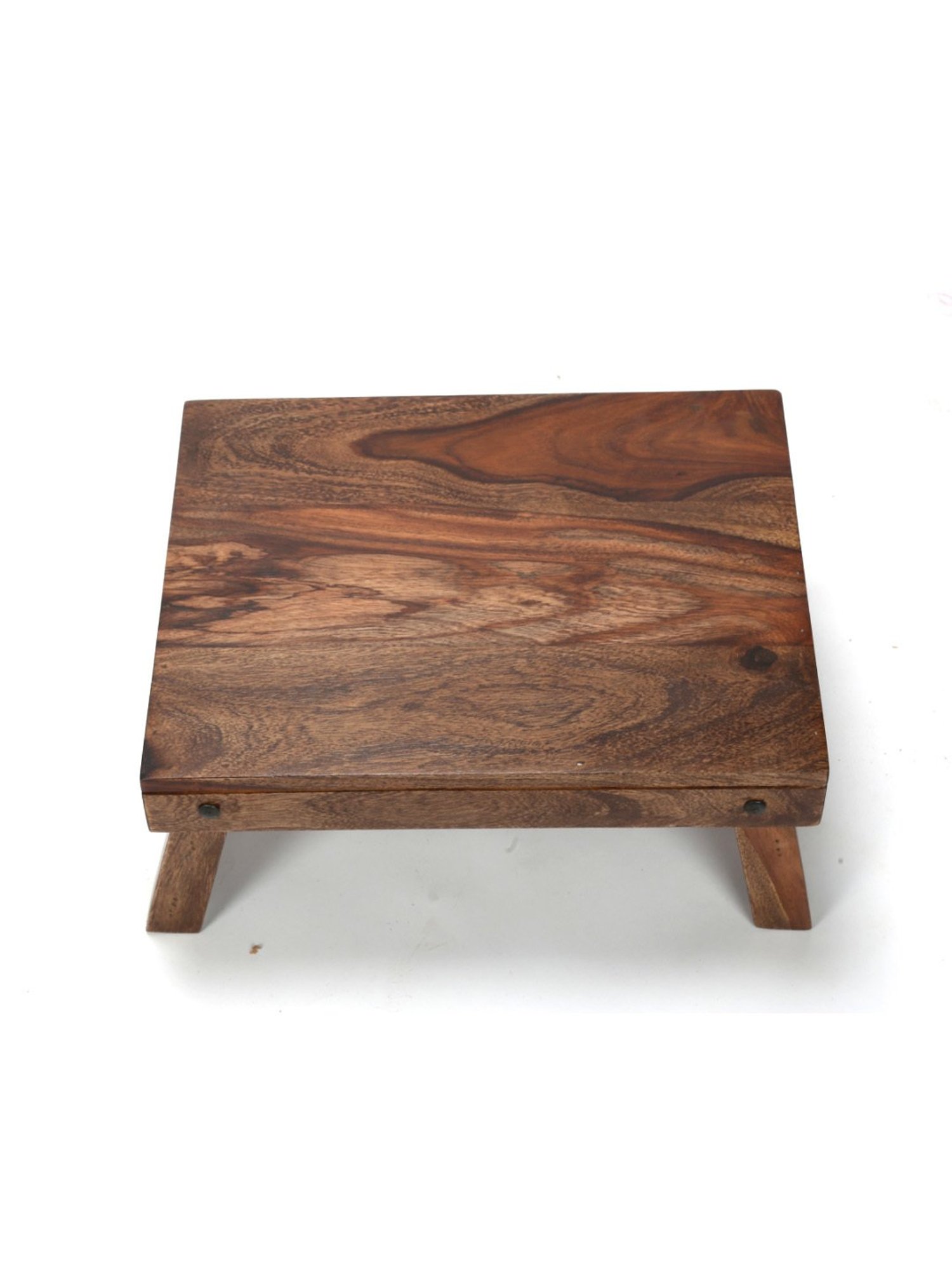 Ikiriya Ohio Brown Wood Laptop Table Teak Finish