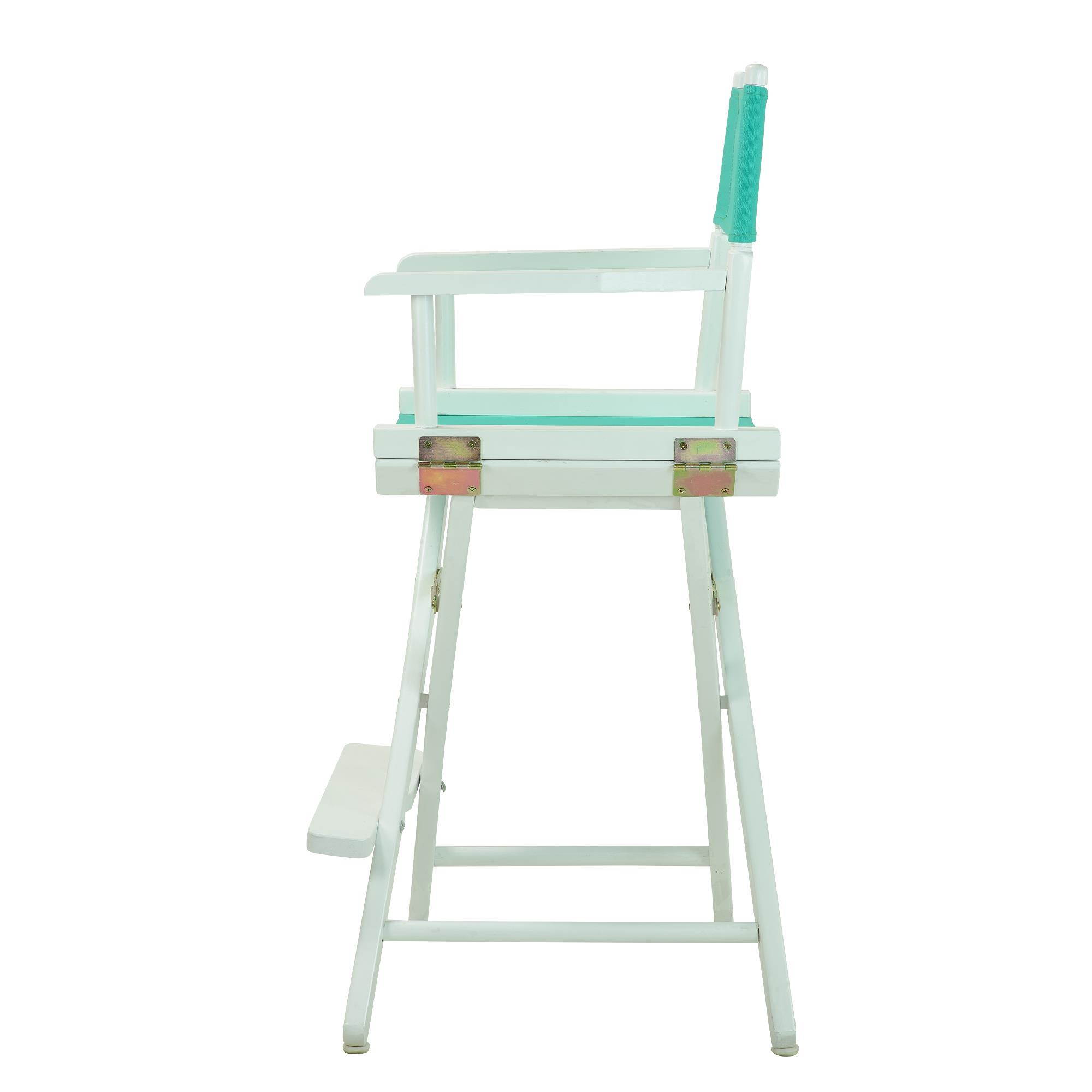 Casual Home 220-01-021-17 24 in. Directors Chair White Frame with Teal Canvas
