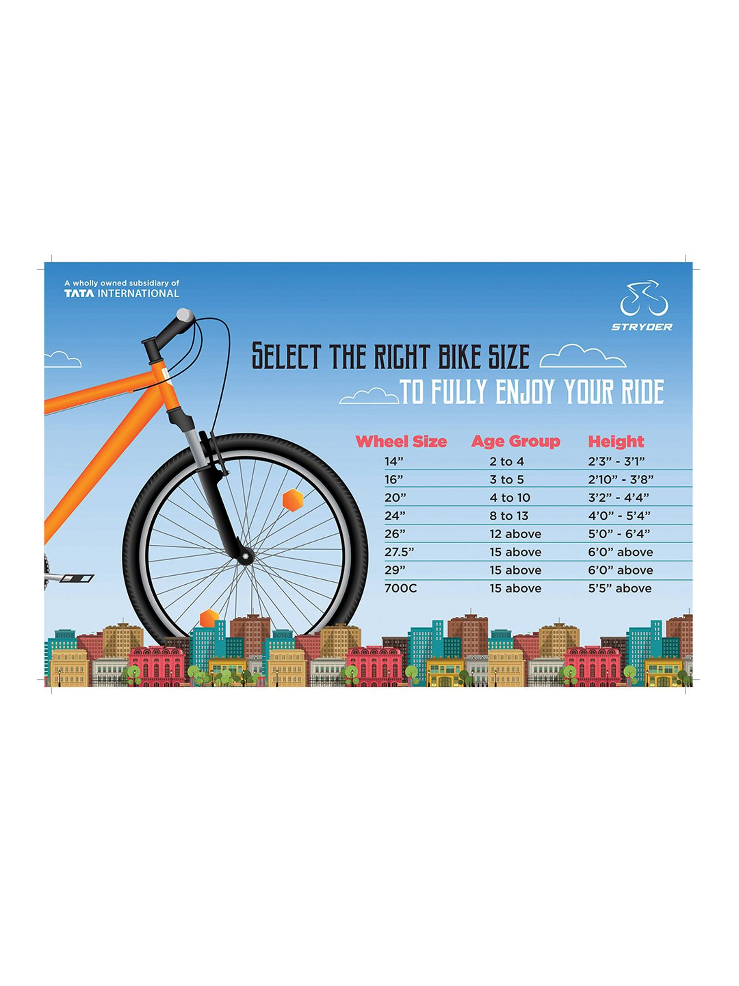 Stryder HYBRID-100 Black & Orange 700C Bicycle (19 inch Wheel)