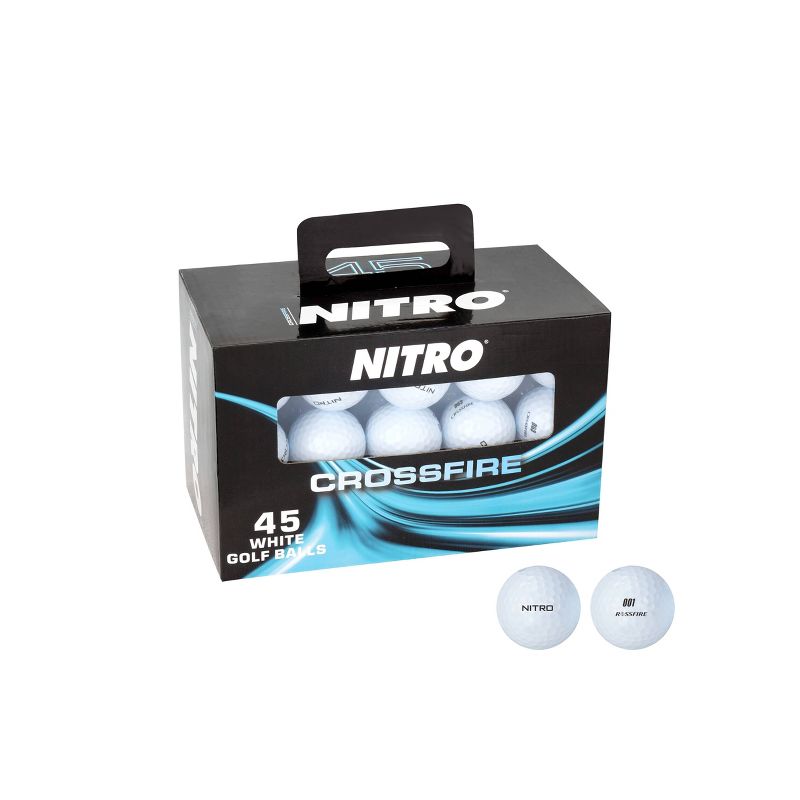 Nitro Golf Crossfire Golf Balls White - 45pc