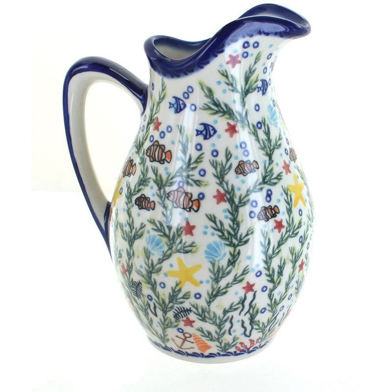 Meritage Botany 5.5 Inch 10 Ounce Stoneware Creamer in Deep Blue