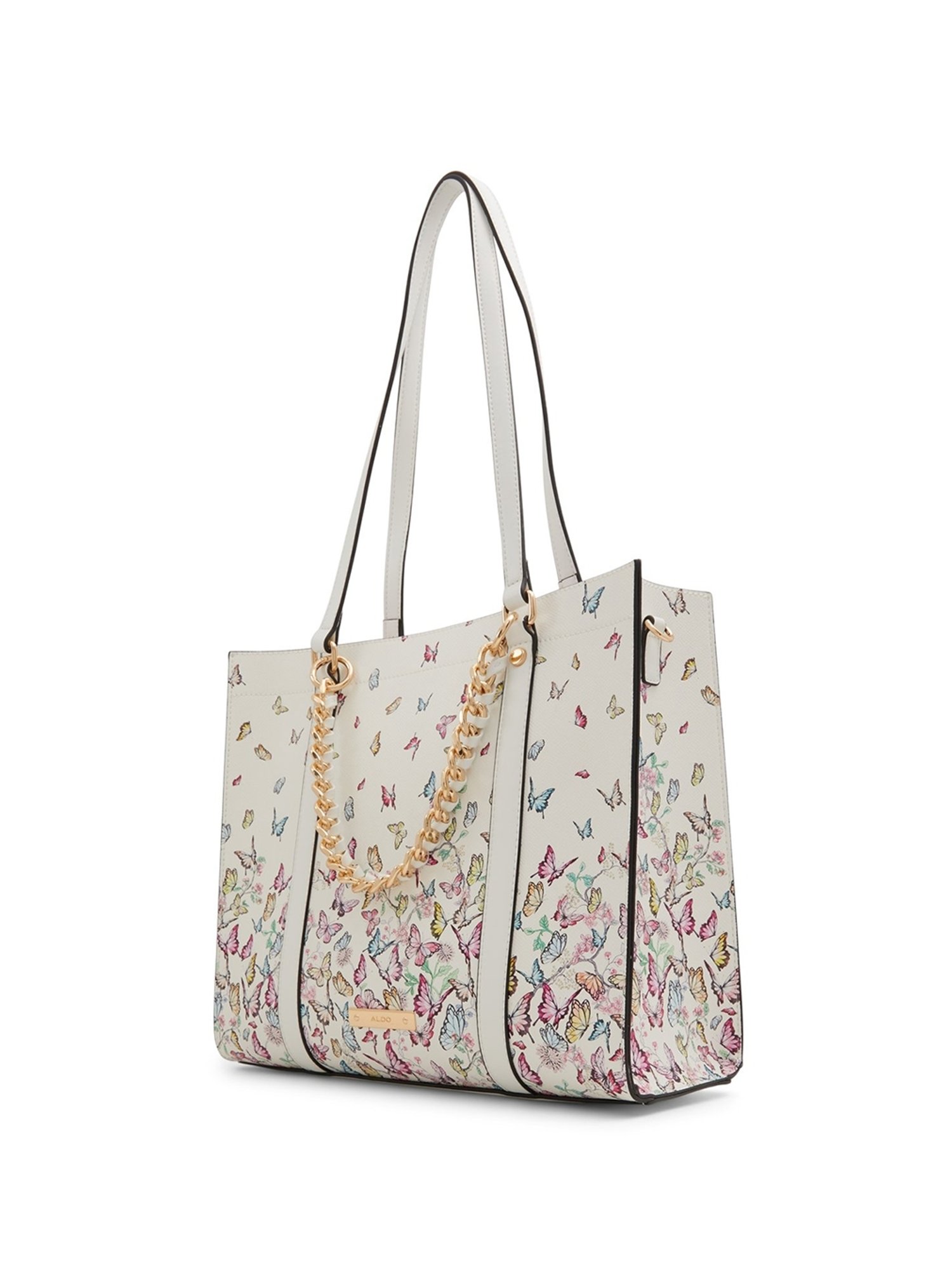 Call It Spring Black Combo Solid Large Tote Handbag