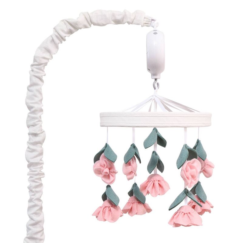 Lambs & Ivy Sky Rocket Planets/Stars Musical Baby Crib Mobile Soother Toy- Blue