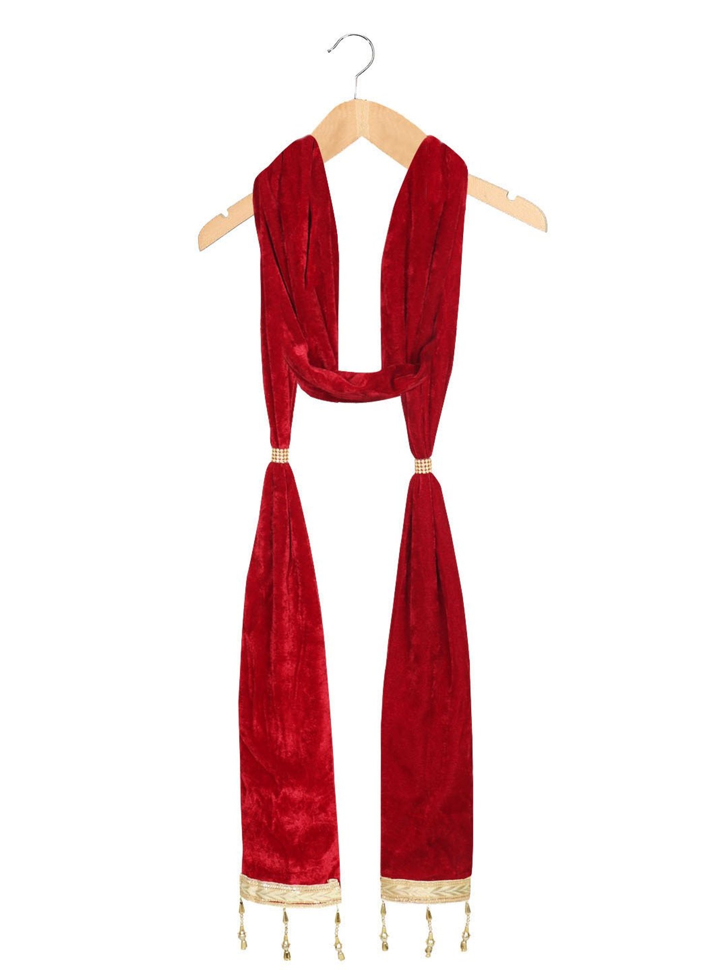 SG LEMAN Maroon Regular Fit Stole