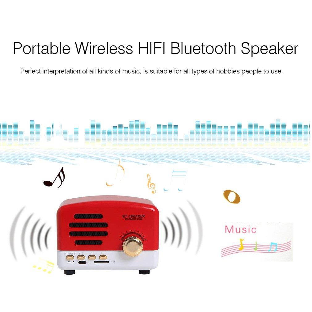 Portable Wireless HIFI Bluetooth Speaker Music Player Support TF Card FM Radio
