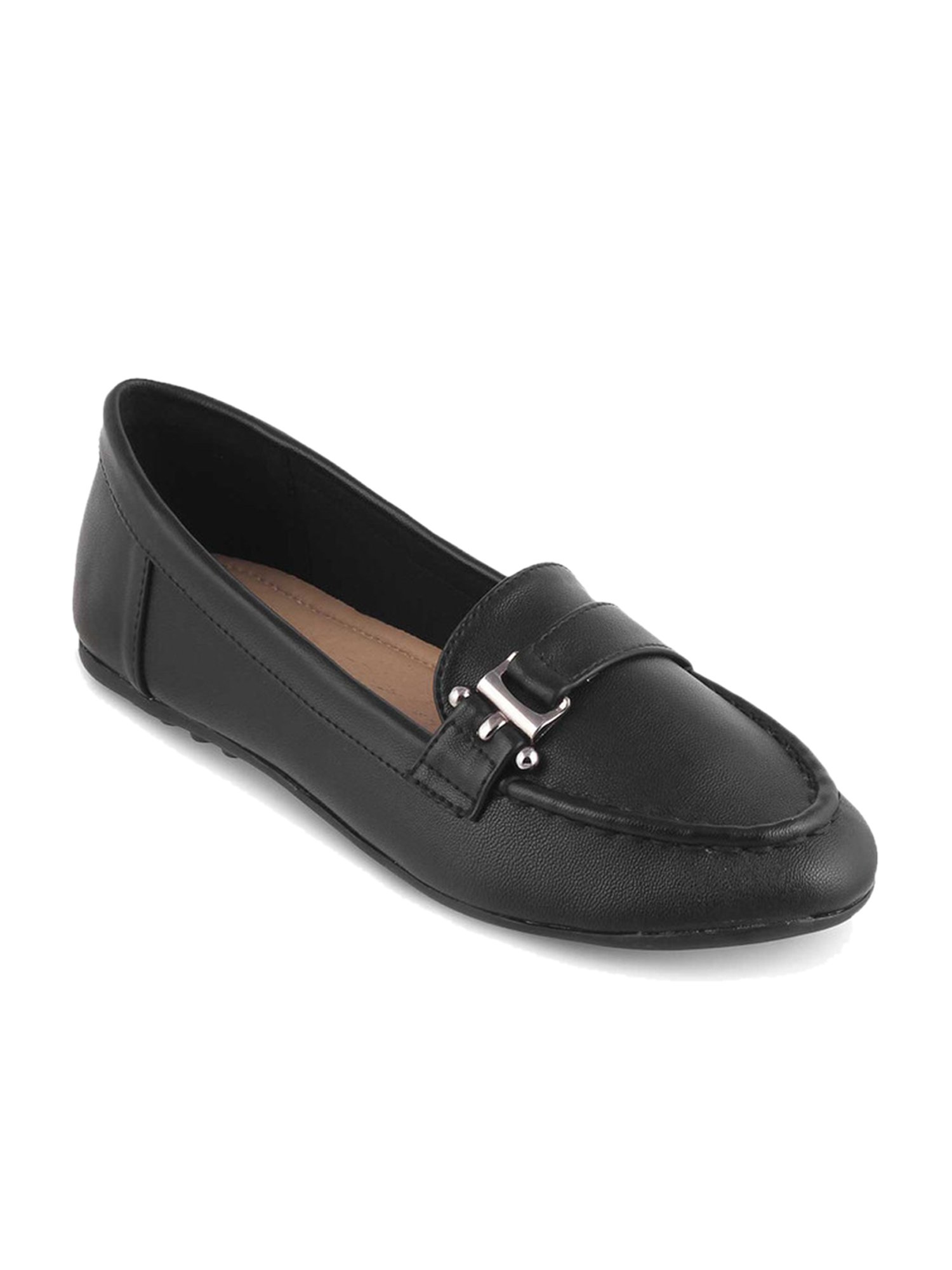 Tresmode Women's Black Casual Loafers