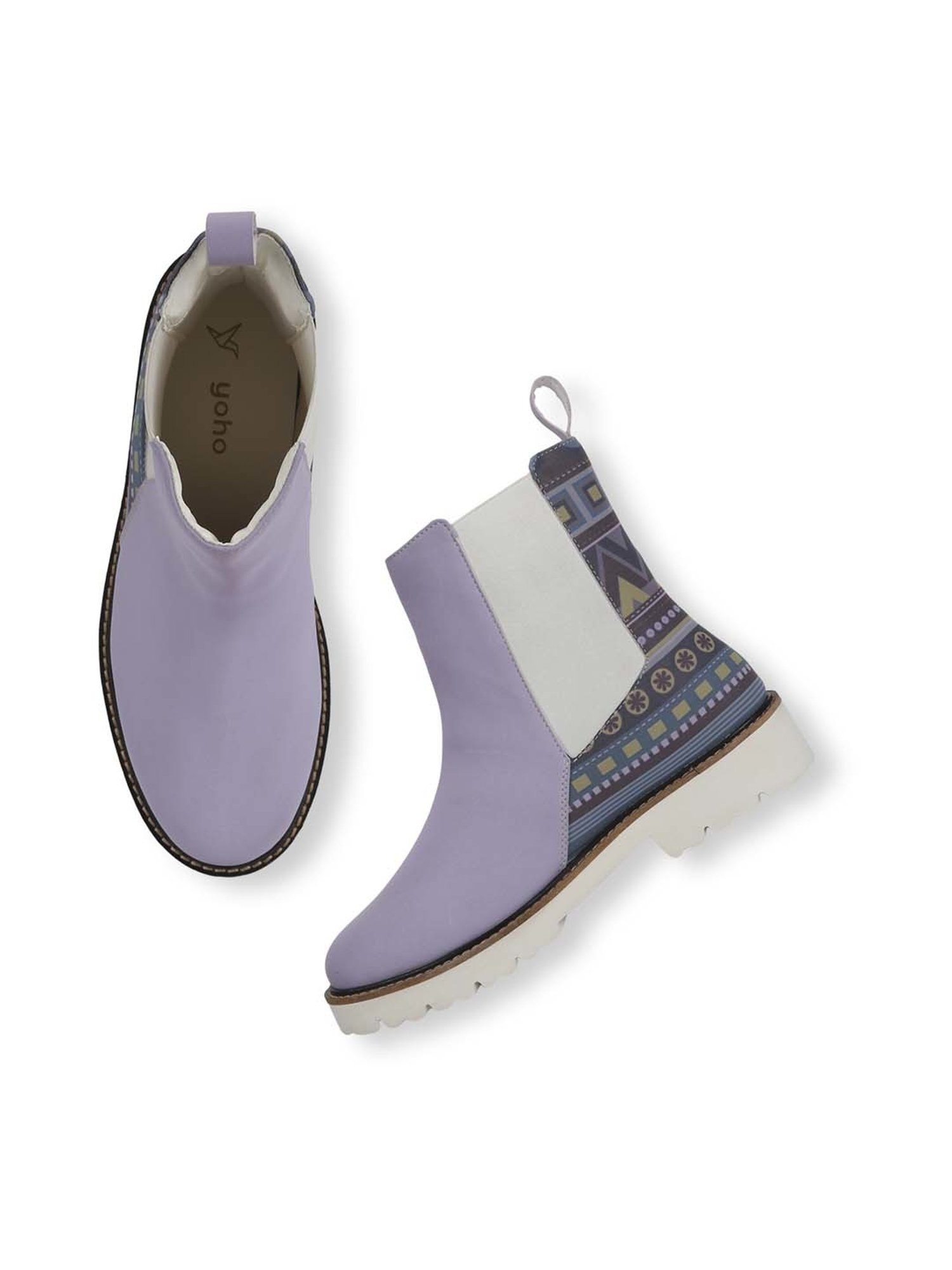 Yoho Women's Purple Chelsea Boots