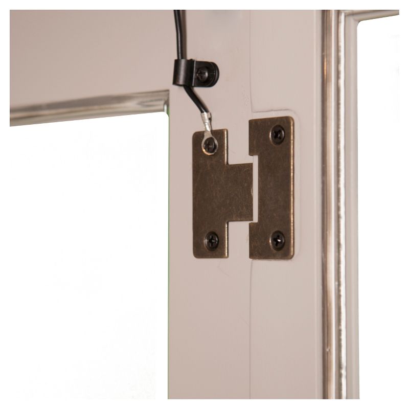 Morgan Farmhouse 6 Shelf Lighted Curio - Gray - Aiden Lane