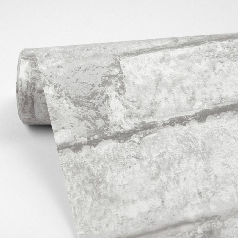 Brewster Denver Brick Peel & Stick Wallpaper White