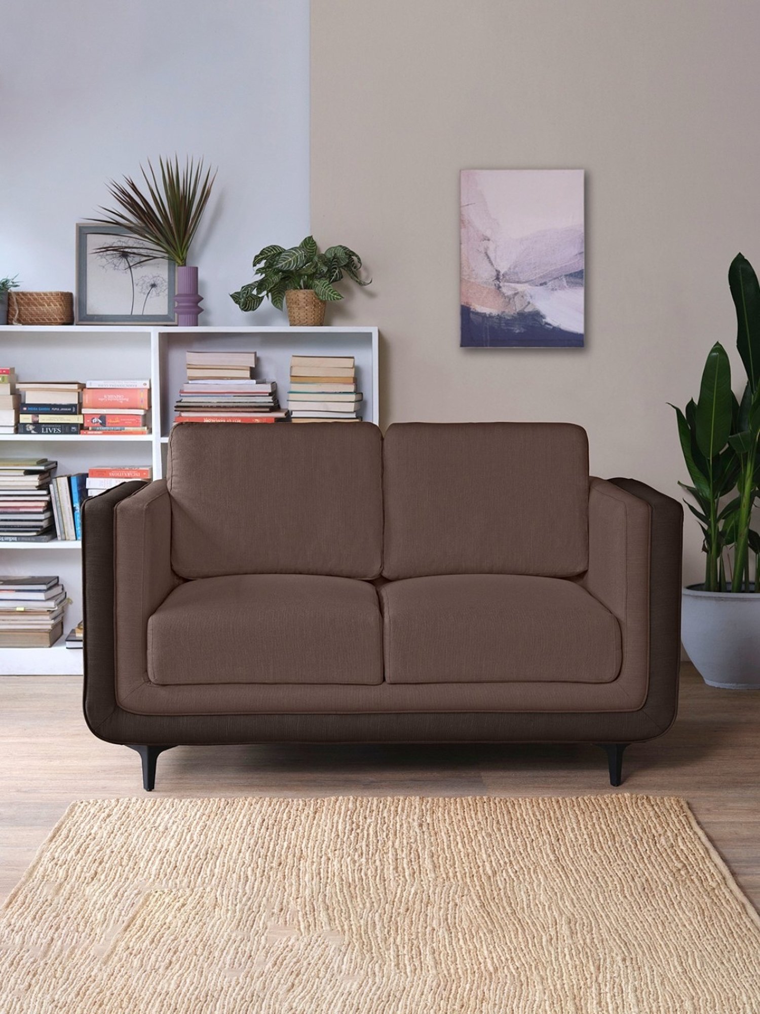 Sleepyhead Mojo Crazy Brown Fabric 2 Seater Sofa