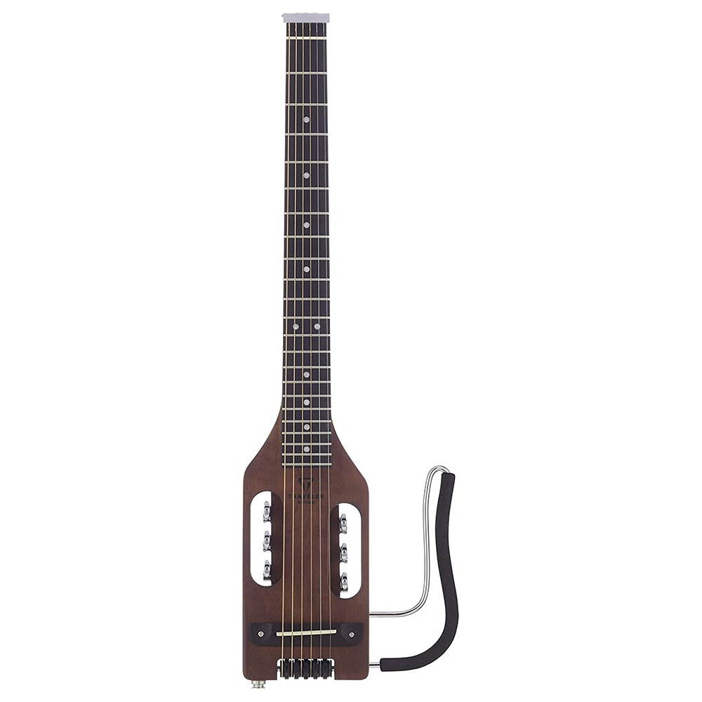 Traveler Guitar ULA ABNS 6-String Acoustic-Electric Guitar (Antique Brown) with VOX amPlug G2 Guitar Amp, HPC-A30 headphones & Clip-on Tuner Bundle