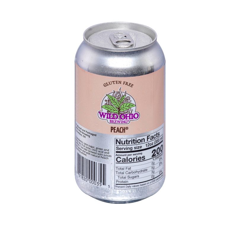 Wild Ohio Peach Tea Beer - 6pk/12 fl oz Cans