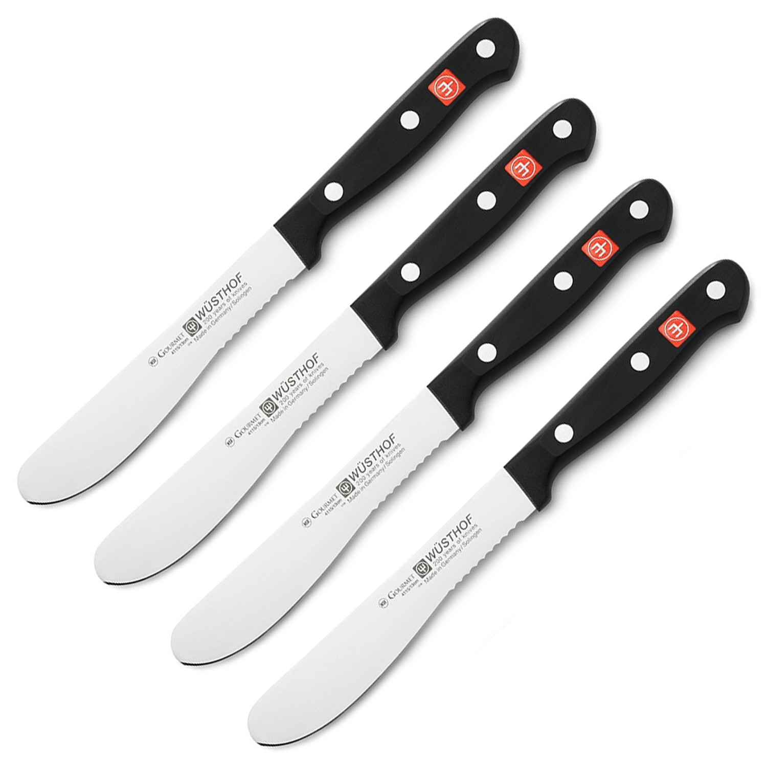 WUSTHOF 4-PIECE GOURMET BURGER KNIFE SET