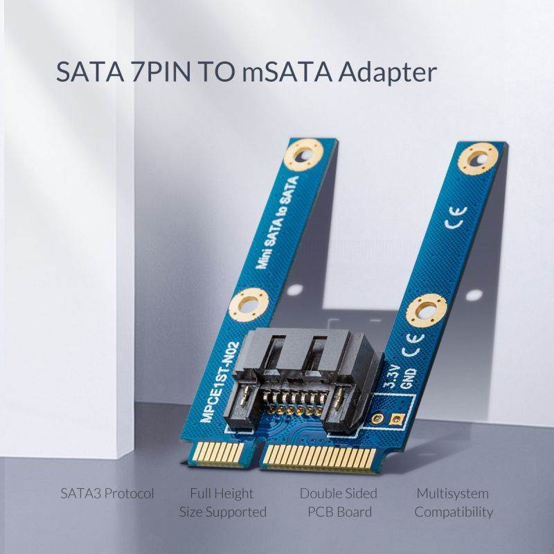 ORICO SATA to M.2 NGFF Adapter SATA 7PIN to M.2 SSD Solid State Hard Drive Adapter 22X40 Size Support SATA3 Protocol