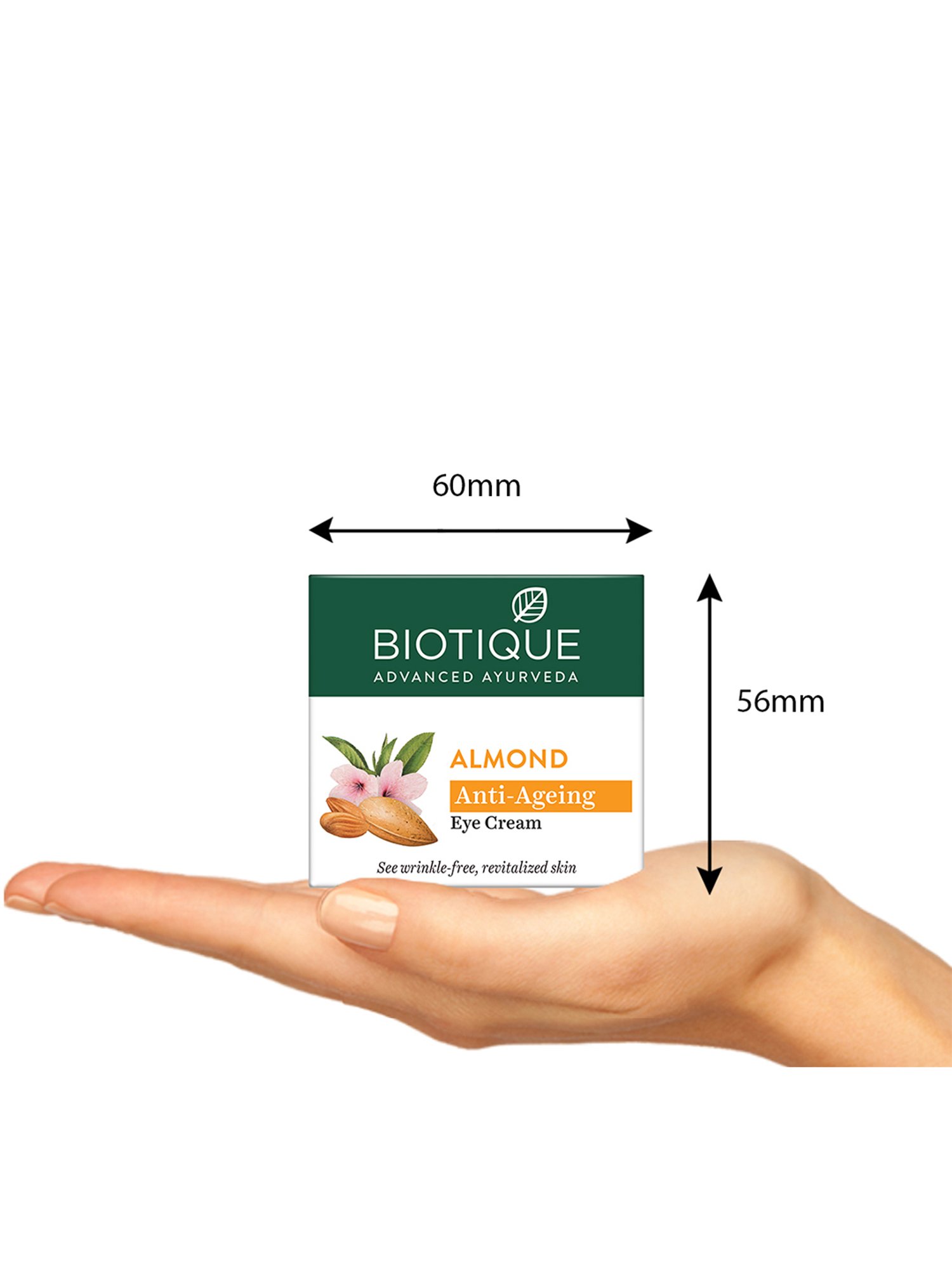 BIOTIQUE Almond Anti-Ageing Eye Cream - 15 gm