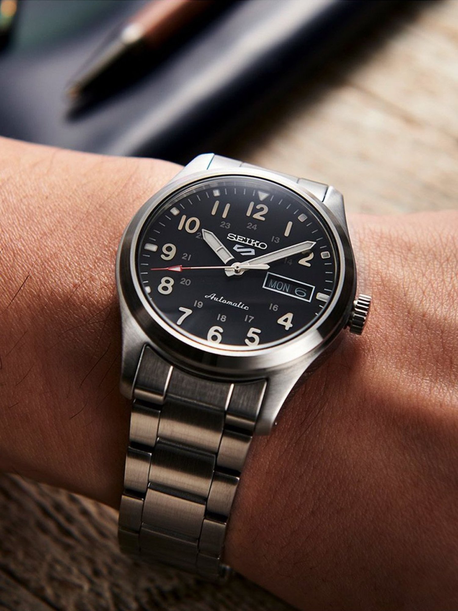 Seiko SRPG27K1 5 Sports Field Collection Watch for Men