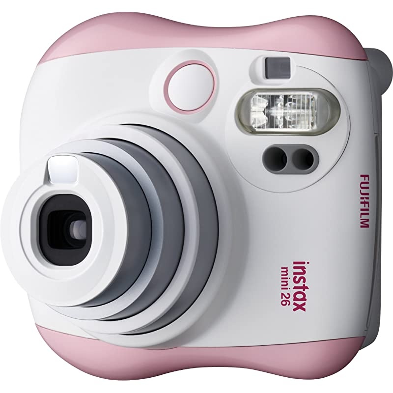 Instax Mini 26 + Rainbow Film Bundle PinkWhite