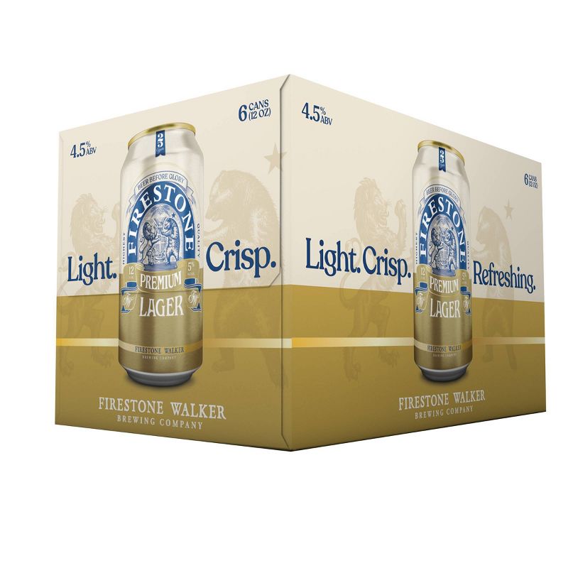 Firestone Walker Lager Beer - 6pk/12 fl oz Cans