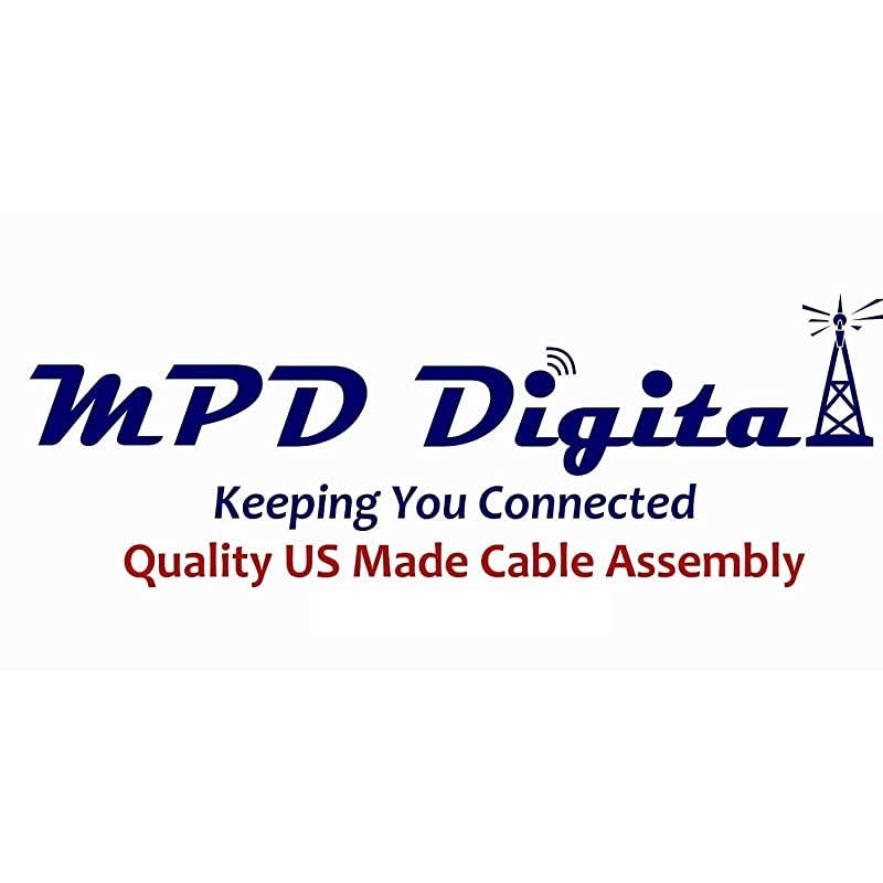 USA Made Coax Cable with F Digital VideoAudio Connectors | High Definition Video HD and Scanner and Rx and Discone Antenna Coaxial Cable 3 ft