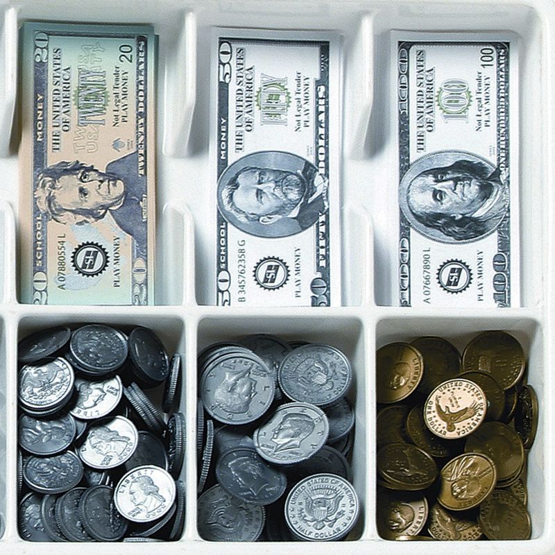 SI Manufacturing Complete Pretend Money Kit To Learn Counting and Money Skills