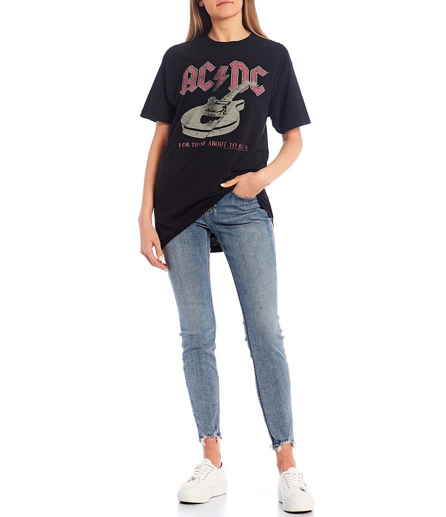 Junk Food AC/DC Guitar Short Sleeve Graphic Tee