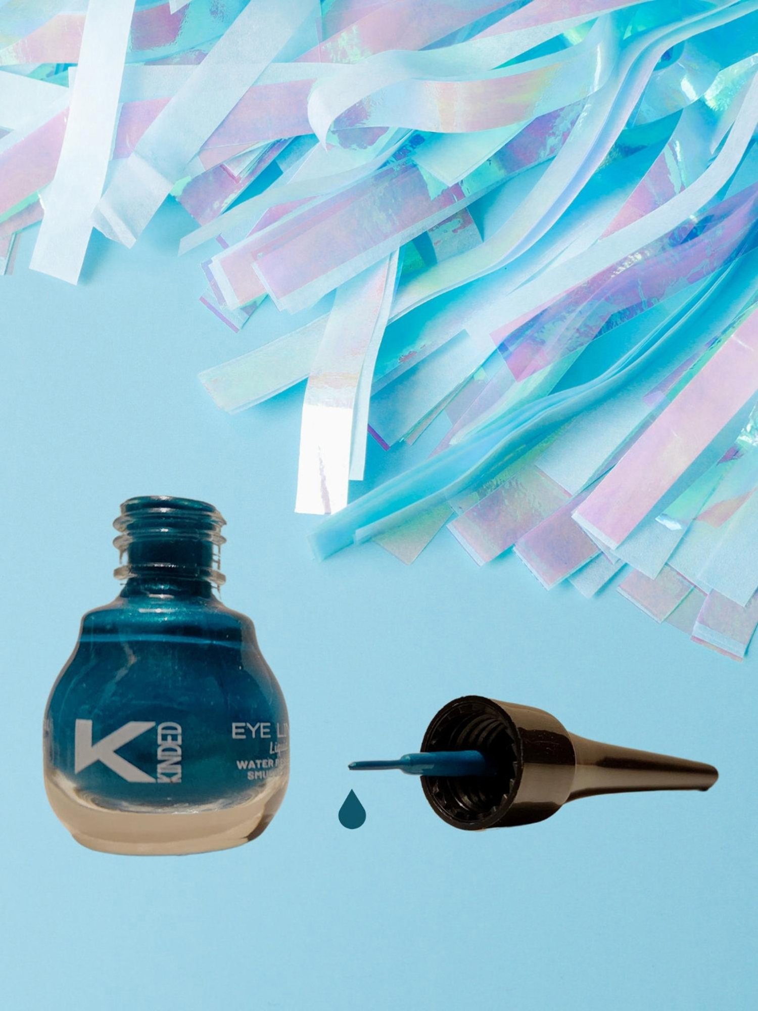 KINDED Liquid Eye Liner Golden Glaze & Greyish Silver Combo