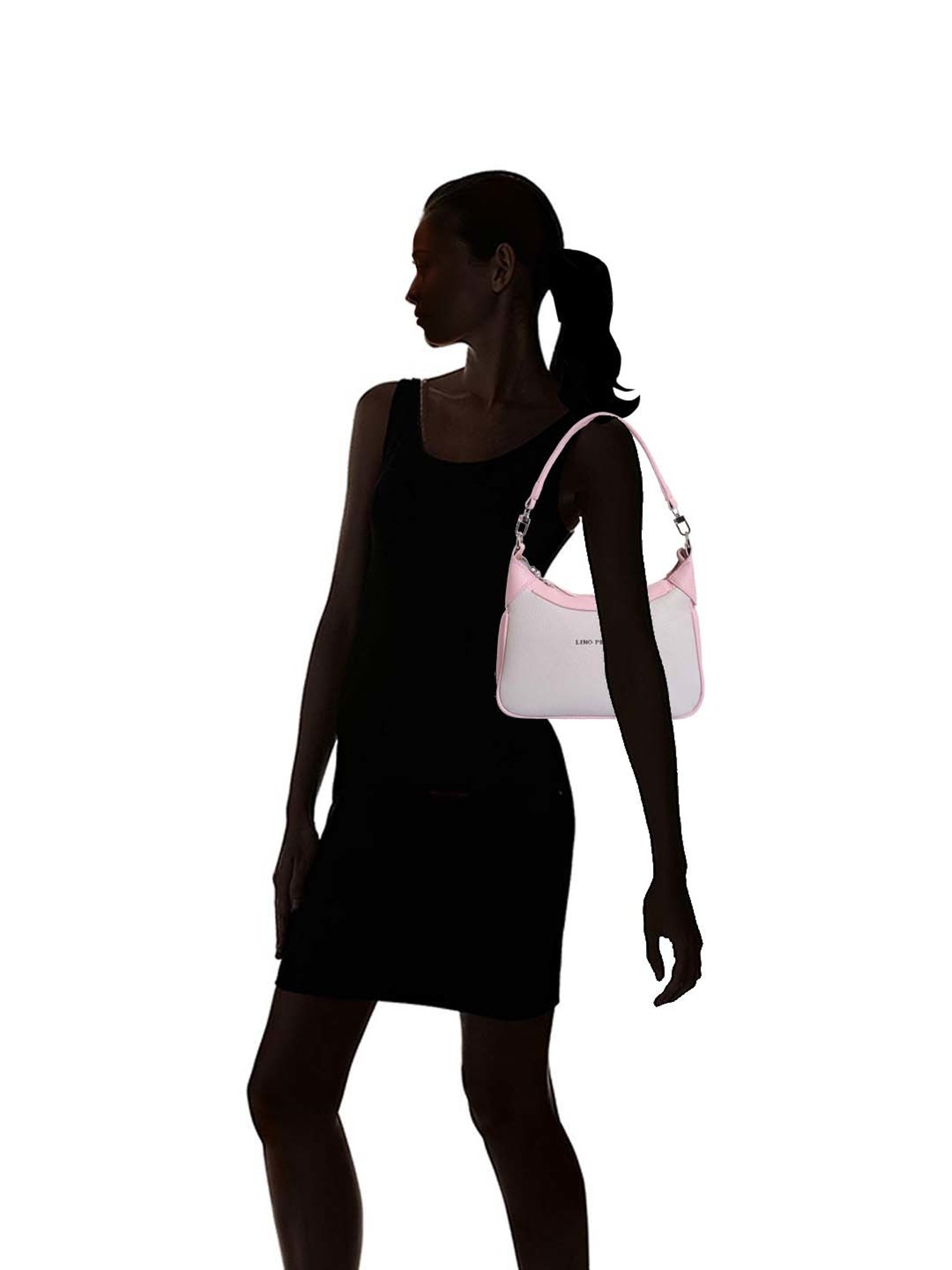 Lino Perros Pink Solid Medium Hobo Shoulder Bag